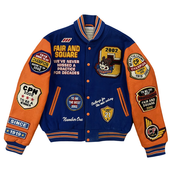 Champion 'Fair and Square Champion' Varsity Jacket - M
