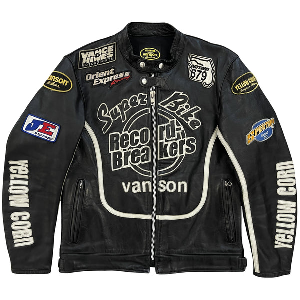 Vanson Leathers x Yellow Corn Motorcycle Racer Jacket - XL