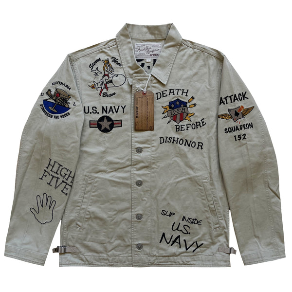 Avirex US Navy Seals Military Field Jacket || Pure Leather Jacket