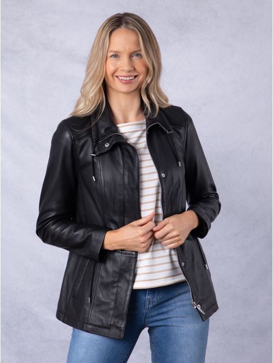 Levens Leather Field Jacket