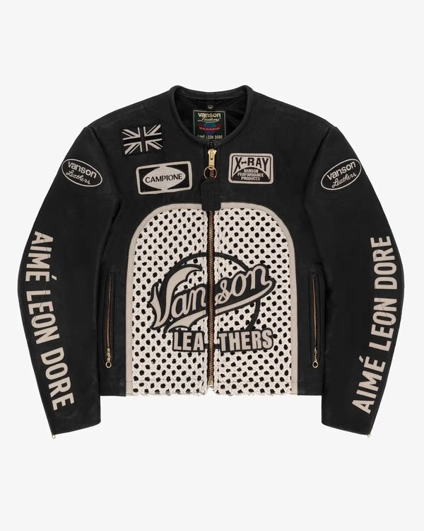Aime Leon Dore × Vanson Leathers ALD x VANSON Raffia Jacket