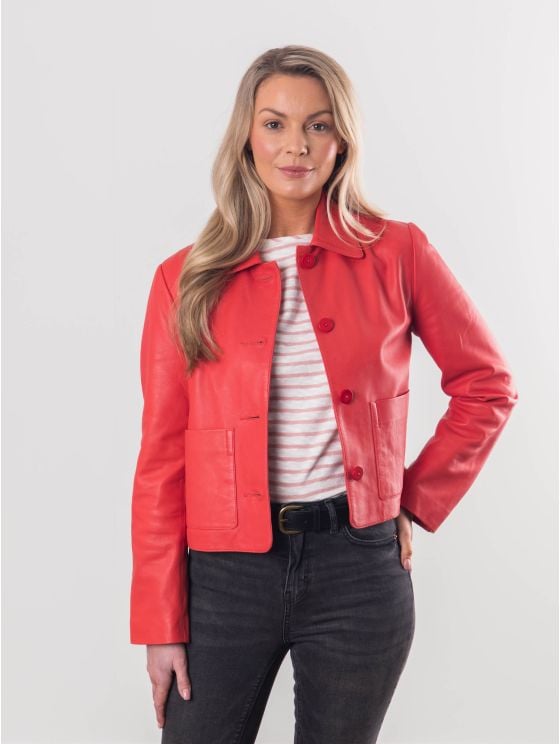 Kendal Collared Leather Jacket