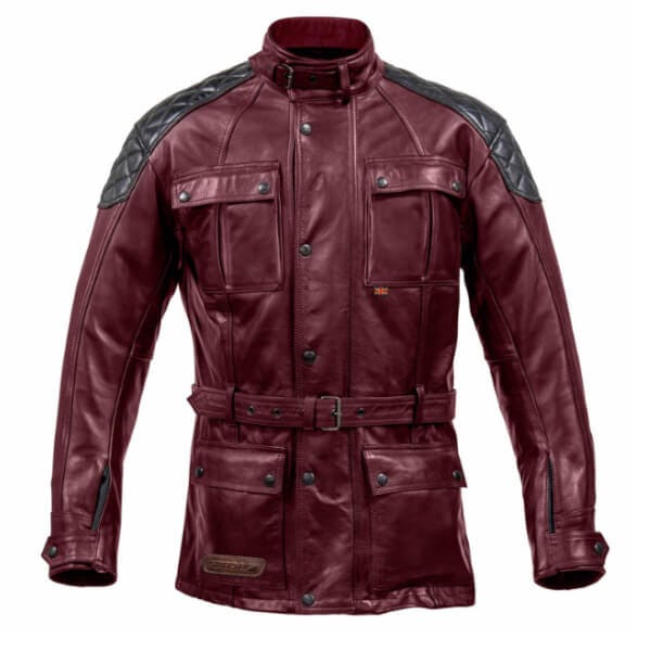 Spada Berliner Leather Mens Jacket - Oxblood