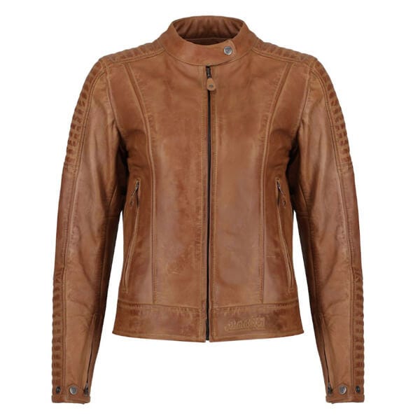 MotoGirl Valerie CE Leather Ladies Jacket - Camel | PURE LEATHER JACKET