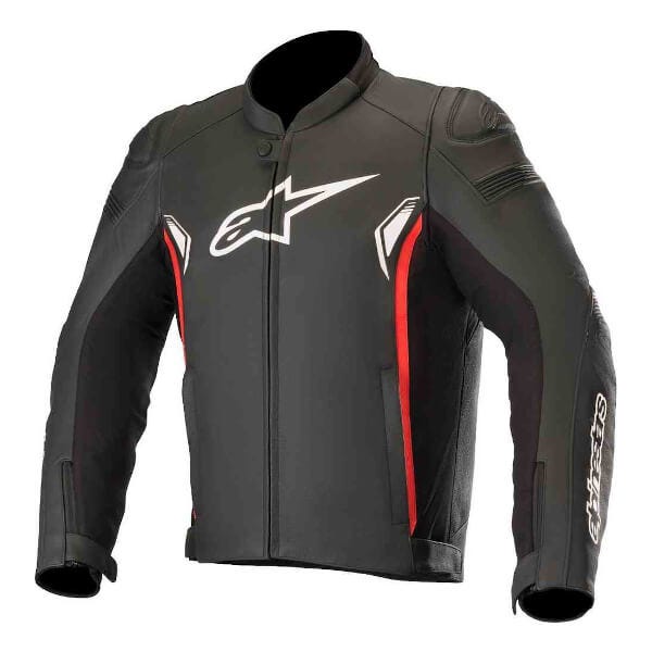 Alpinestars SP-1 V2 Leather Jacket - Black/Bright Red
