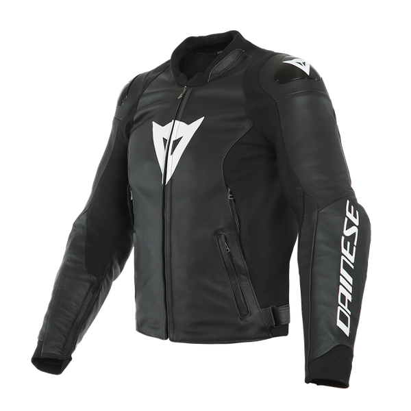 Dainese Sport Pro Leather Jacket - Black/White