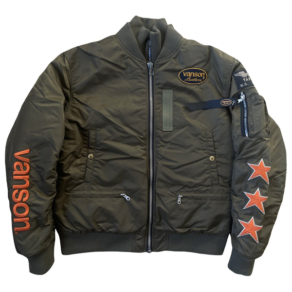 Vanson Leathers MA1 Bomber Jacket - 2XL