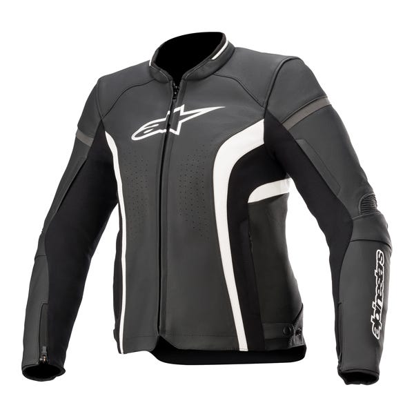 Alpinestars Kira V2 Ladies Leather Jacket - Black/White