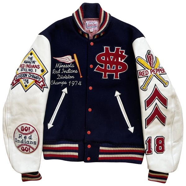 Style Eyes 'Minnesota Red Indians' Varsity Jacket - L