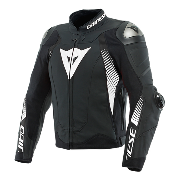 Dainese Super Speed 4 Leather Jacket - Black/White