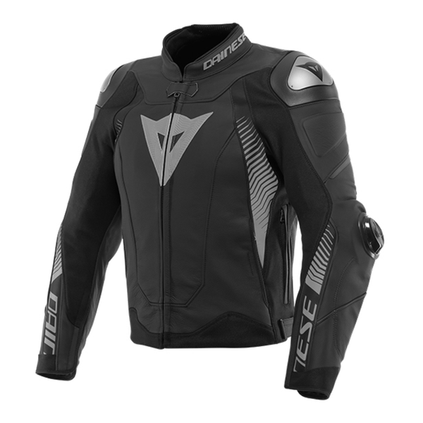 Dainese Super Speed 4 Leather Jacket - Black/Grey