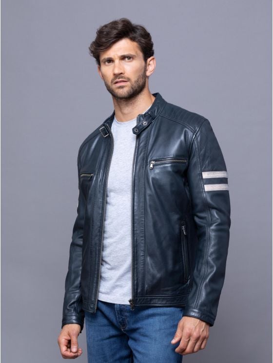 Charlie Leather Racer Jacket