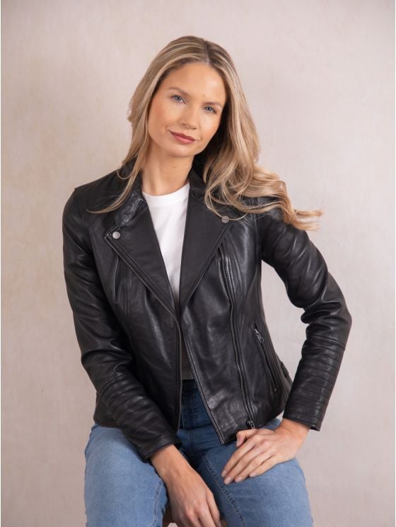Tarn Leather Biker Jacket