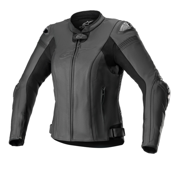 Alpinestars Missile V2 Ladies Leather Jacket - Black/Black