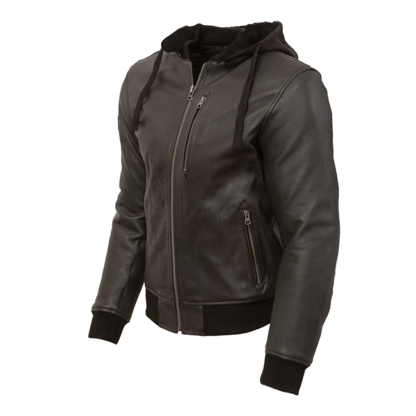 Merlin Trance Leather Jacket - Black