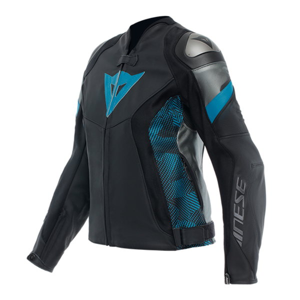 Dainese Avro 5 Leather Ladies Jacket - Black/Blue