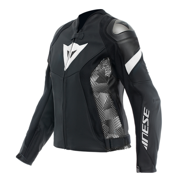 Dainese Avro 5 Leather Ladies Jacket - Black/White