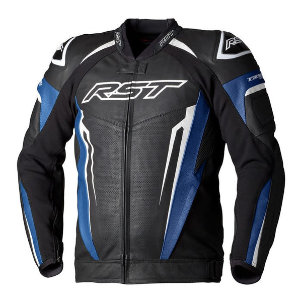 RST Tractech Evo 5 CE Leather Jacket - Blue