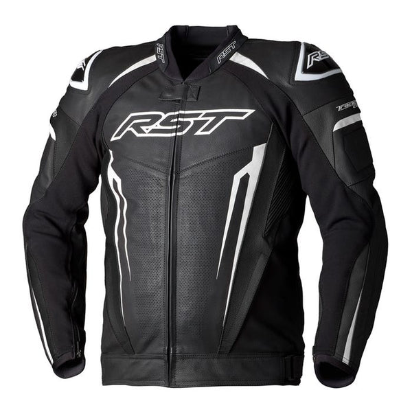 RST Tractech Evo 5 CE Leather Jacket - White