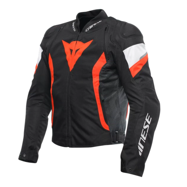Dainese Avro 5 Jacket - Black/Fluo Red/White