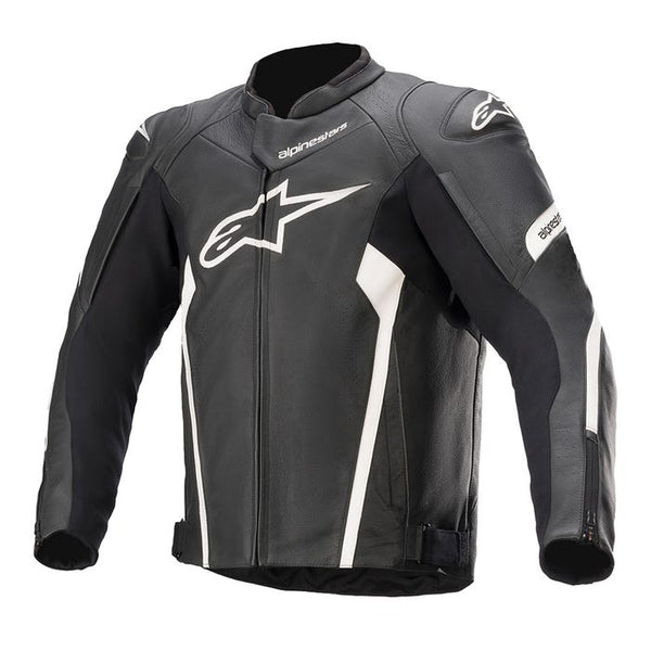 Alpinestars Faster V2 Leather Jacket - Black/White