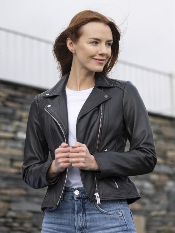 Thirlmere Leather Biker Jacket