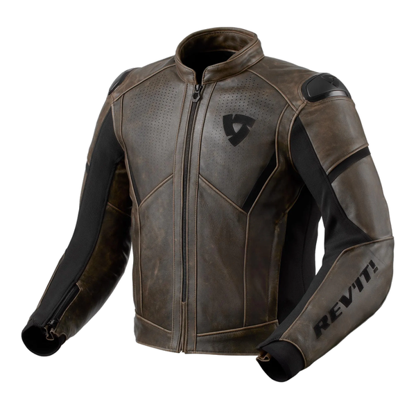 REV'IT! Parallax Leather Jacket- Brown