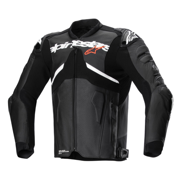 Alpinestars Atem V5 Leather Jacket - Black/White