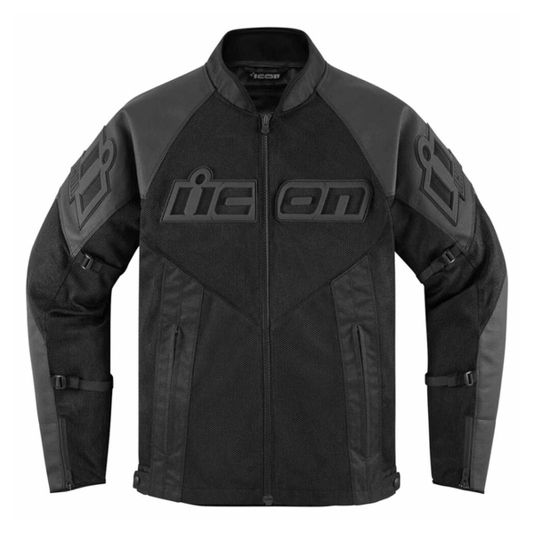 Icon Mesh Airflow CE Leather Jacket - Black