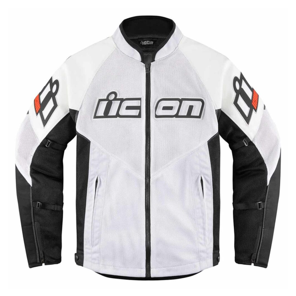 Icon Mesh Airflow CE Leather Jacket - White
