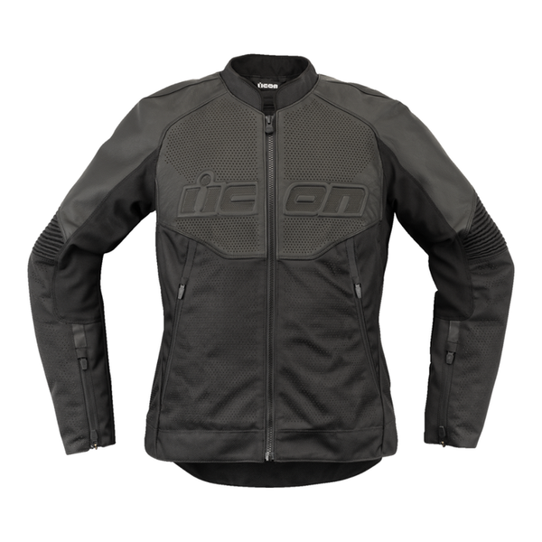 Icon Overlord 3 CE Ladies Leather Jacket - Black