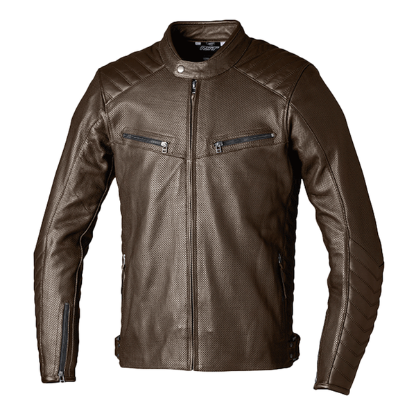 RST Roadster Air CE Mens Leather Jacket - Brown