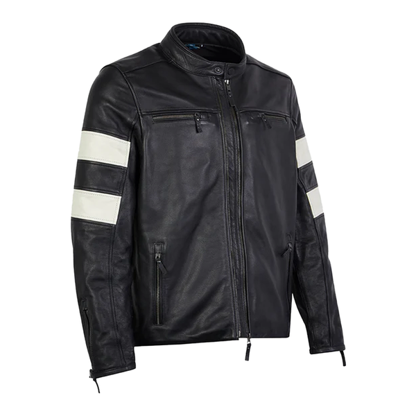 Spada Hanzo CE Leather Jacket - Black/Ivory