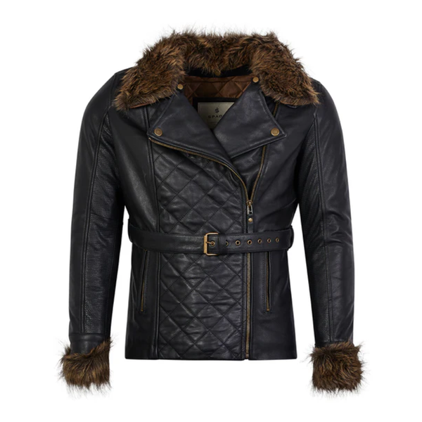 Spada Lancer CE Leather Ladies Jacket - Black
