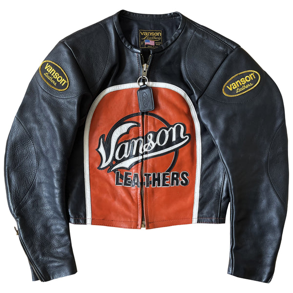 Vanson Leathers Bart Motorcycle Racer Jacket - S