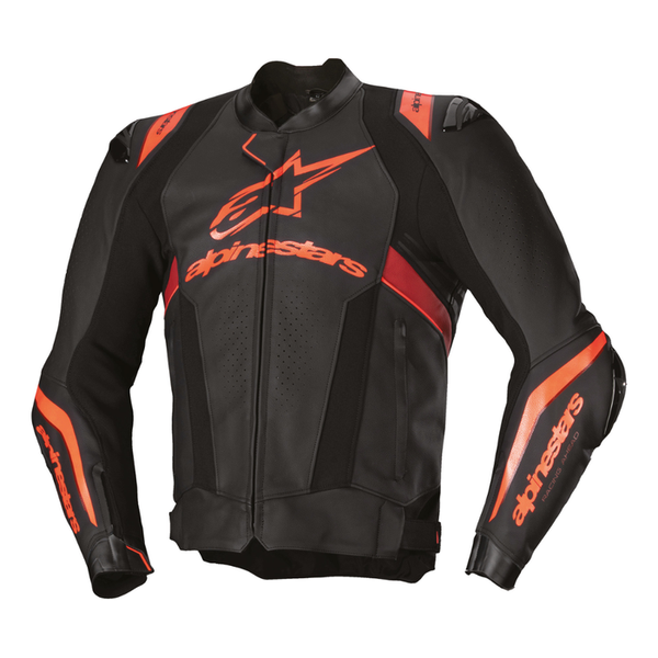Alpinestars Missile V3 Ignition Leather Jacket - Black/Red/Red