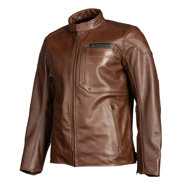 Klim Sixxer Leather Jacket - Sienna Brown