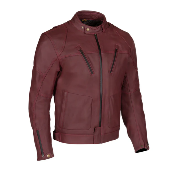 Merlin Gable 2 AAA D3O Waterproof Leather Jacket - Oxblood