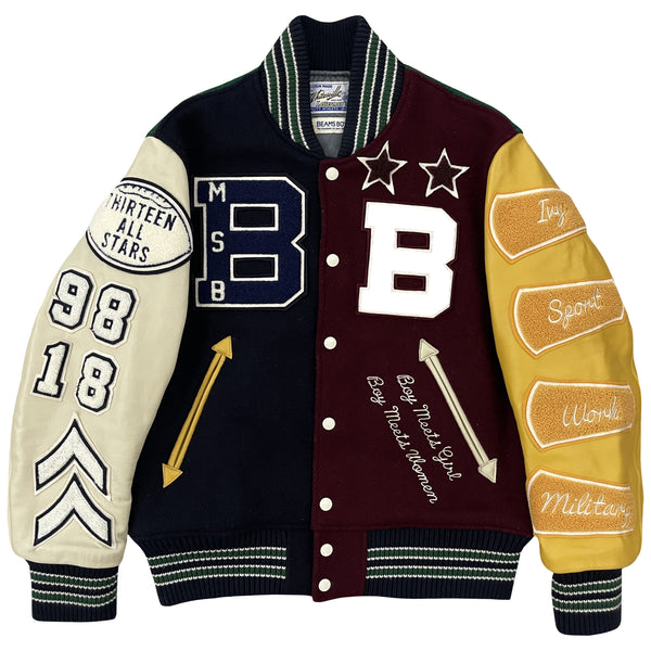 Whitesville x Beams Varsity Jacket - M
