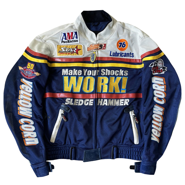 Yellow Corn Motorcycle Racing Jacket - M