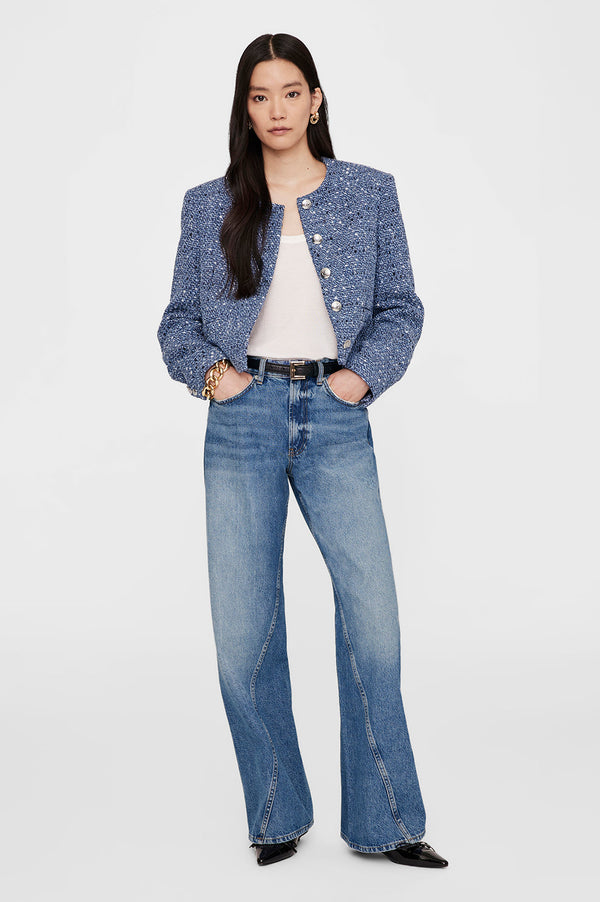 Amber Jacket - Blue Tweed