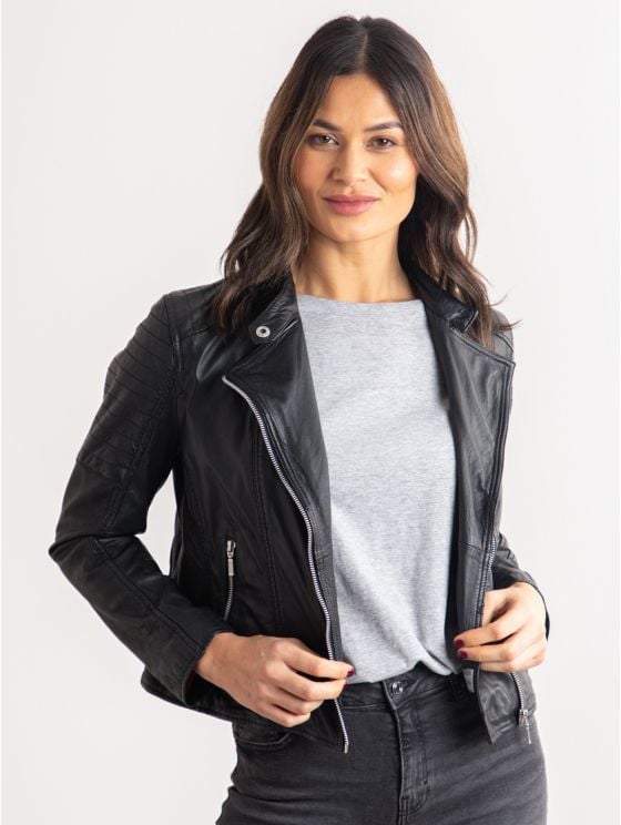Nicola Leather Biker Jacket