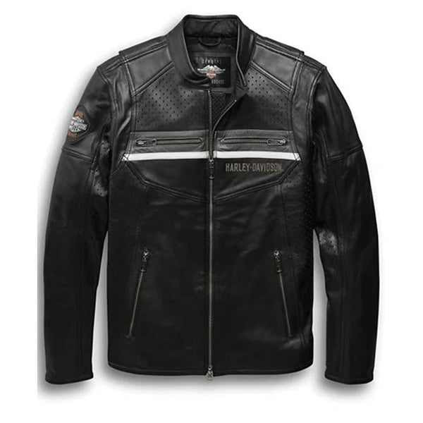 Harley-Davidson Llano Perforated Leather Jacket

