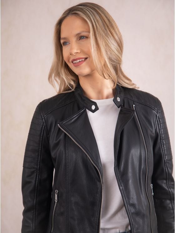 Nicola III Leather Biker Jacket