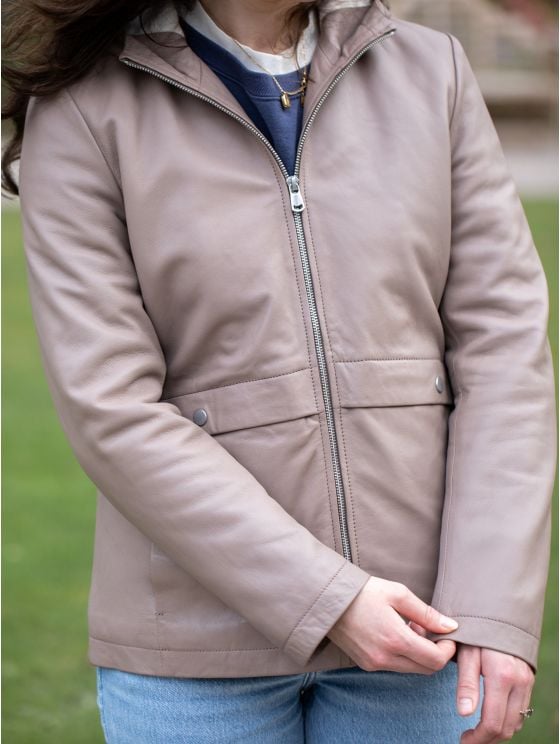 Helton Hooded Leather Jacket