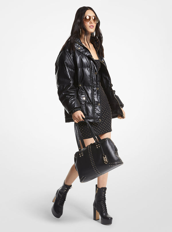 Quilted Coated Puffer Jacket - Michael Kors