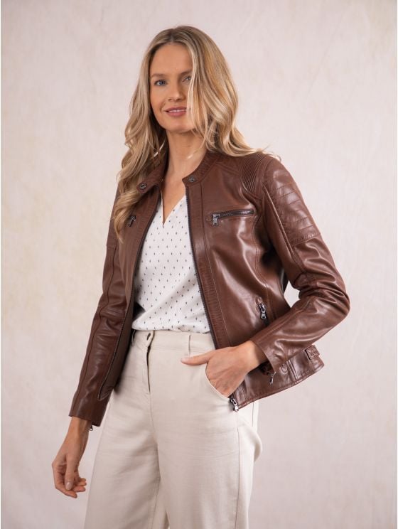 Buttermere Leather Racer Jacket