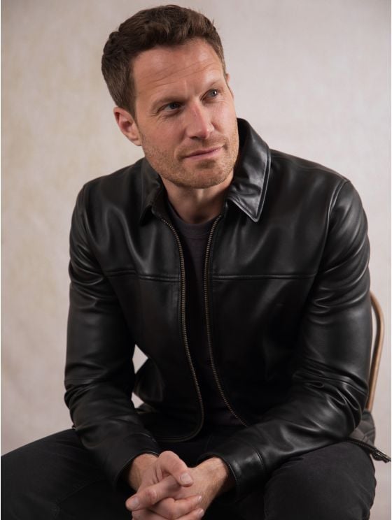 Renwick Collared Leather Jacket