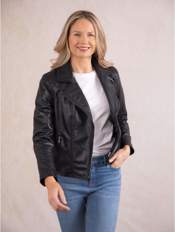 Antonia Leather Biker Jacket