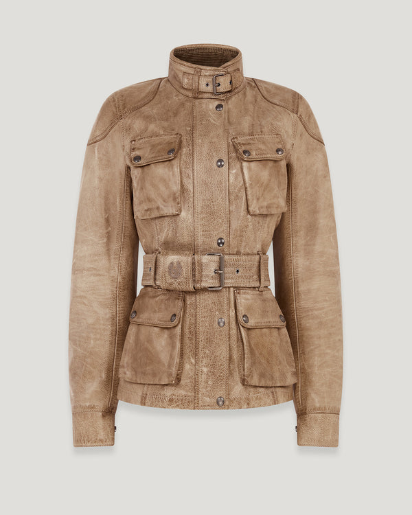 Belstaff Trialmaster Pro Leather Ladies Jacket - Birch